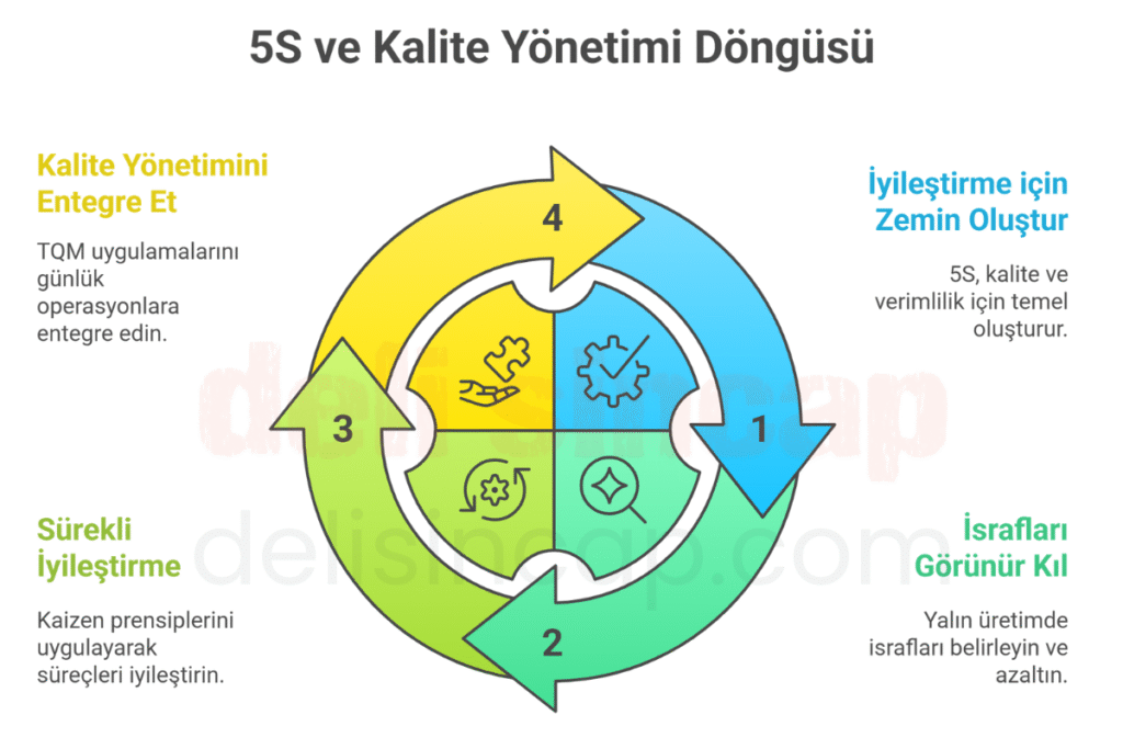 5S yönteminin kalite yönetimindeki rolü