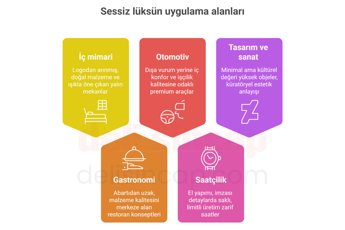 sessiz lüks uygulama alanları sessiz lüks uygulama alanları