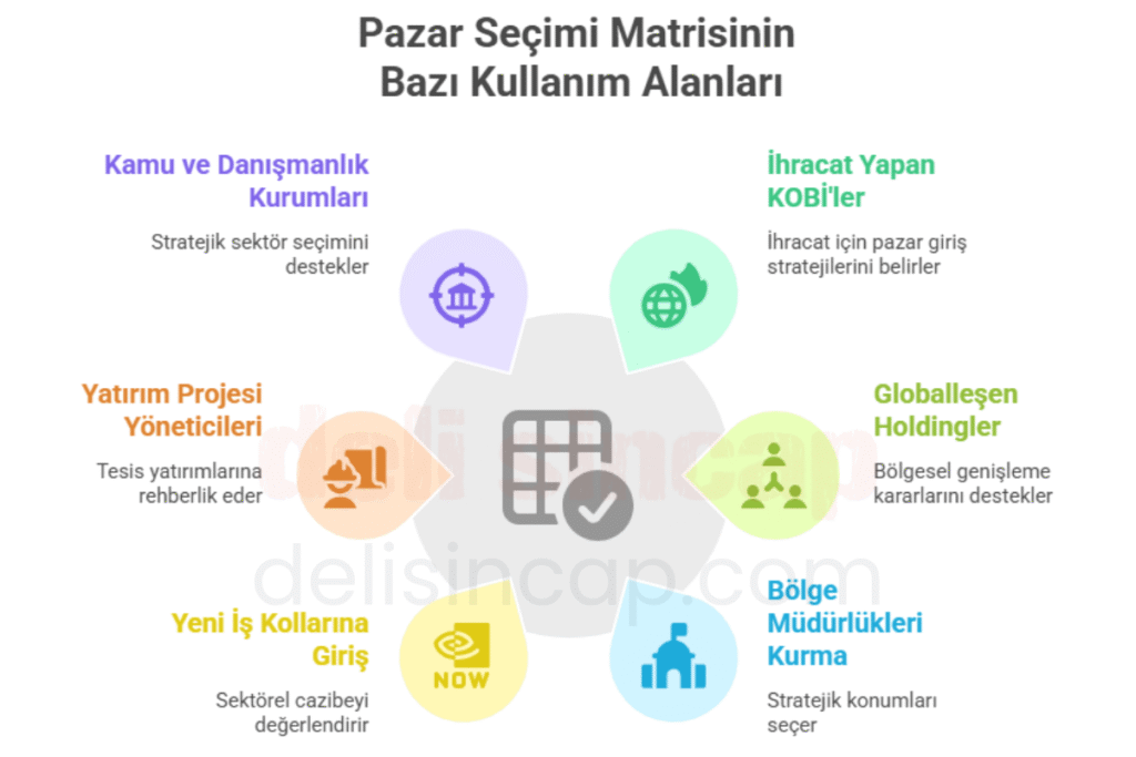 Pazar seçim matrisinin ve analizinin kullanım alanları