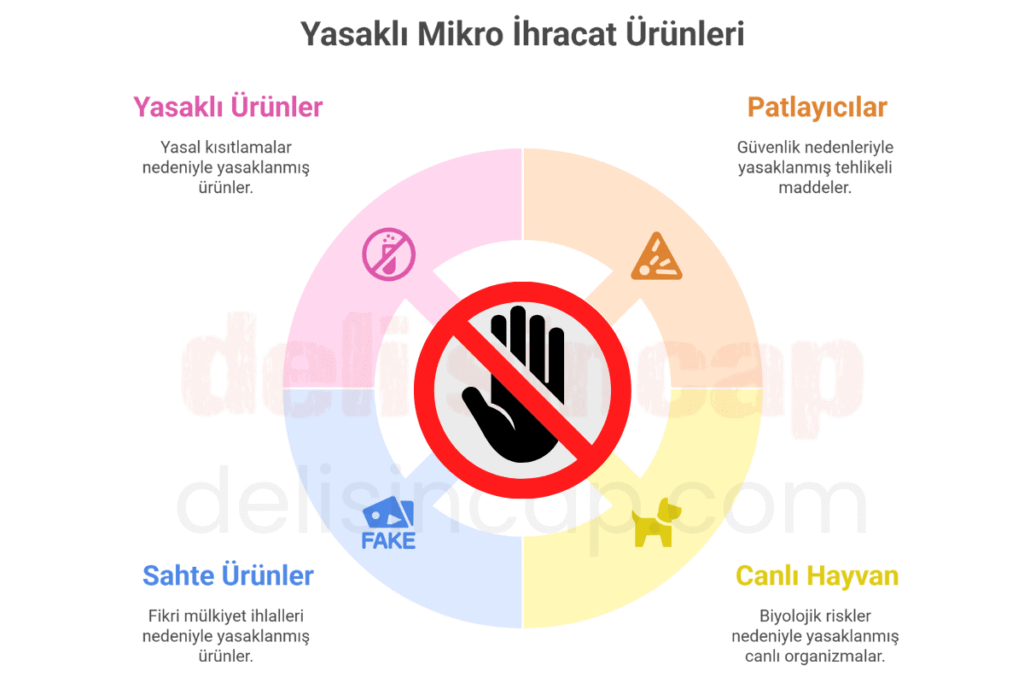 mikro ihracatta yasaklı ürünler